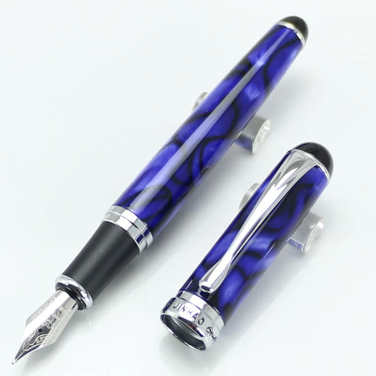 JINHAO X750 несколько Цвета серебряный зажим перьевая ручка без пенал Роскошные школьные канцелярские принадлежности письменный милые ручки - Цвет: Fountain pen 12