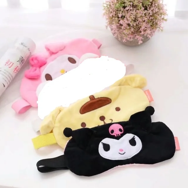 

Candice guo! Super cute plush toy lovely melody pom pom purin pudding dog kuromi soft eyeshade eye mask girls birthday gift 1pc
