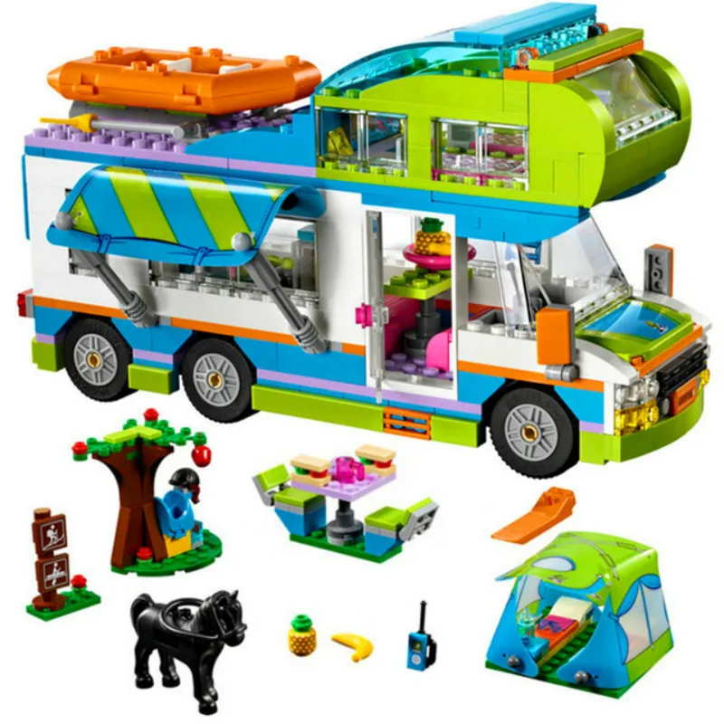 

Good Friends Girl Series The Motorhome Compatible LegoINGly Friends 41339 Building Blocks Bricks Toys Children Christmas Gift
