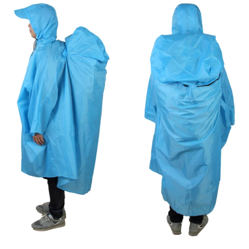 

Outdoor Siamese Raincoat Mountaineering Hiking Portable Backpack Raincoat Cape Cloak Photography Backpack Raincoat