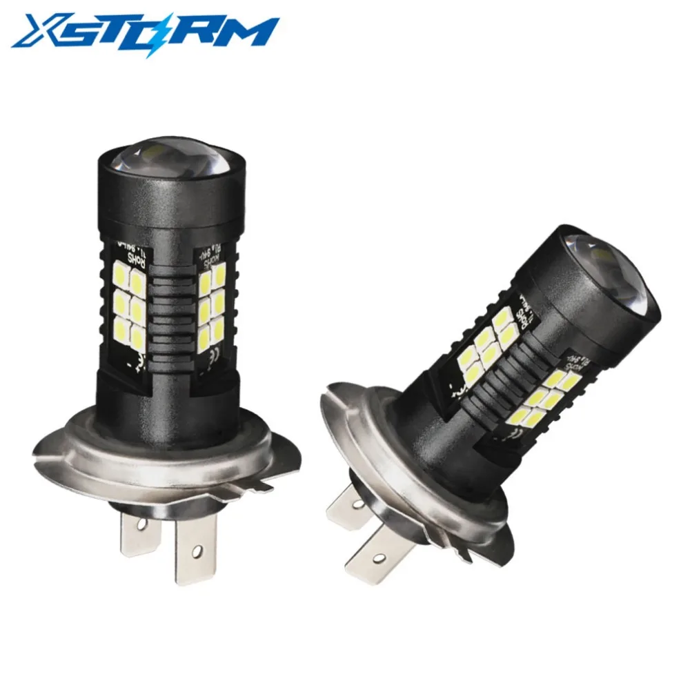 2Pcs H7 LED font b Lamp b font Super Bright Car Fog Lights 12V 24V 6000K