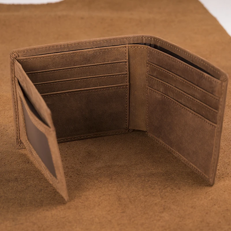 Personalized Bifold Wallet and Wooden Watches for Men Engraved Family Gift for Son Dad