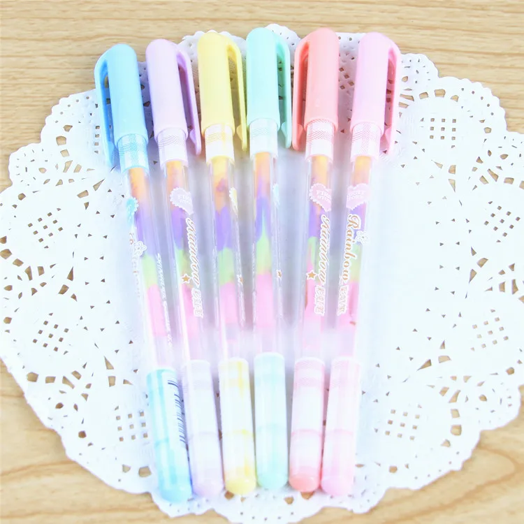 

Tutti Fruitti Scented Gel Pen - Pack Of 8 Scented Color-Swirl Pens, Each With 6 Different Shades of ink inside Water Chalk Pen