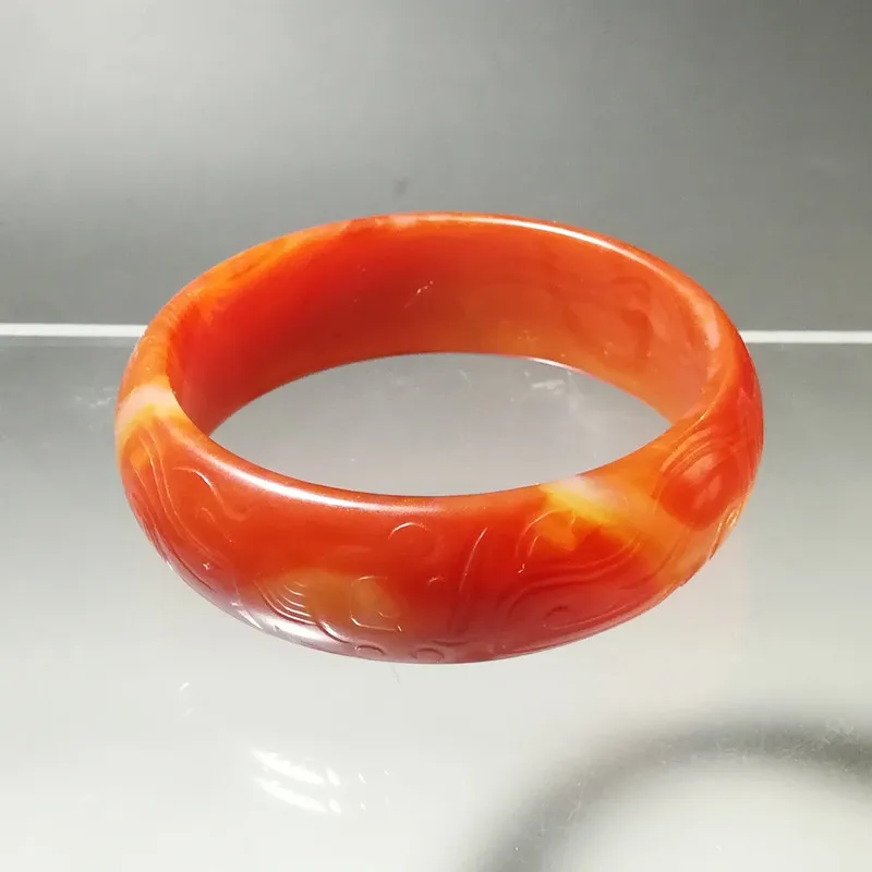 

Natural red agate bracelet inner diameter of 65 mm