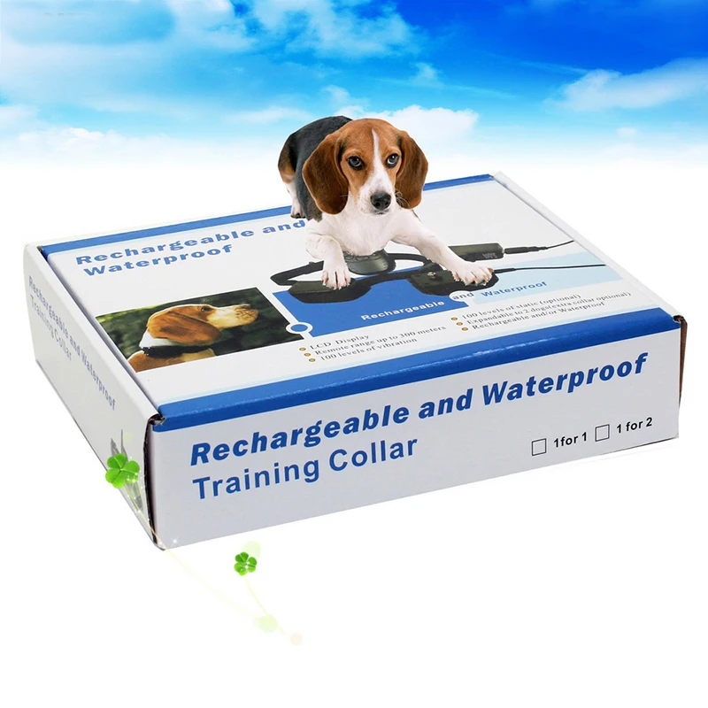 Beste 300M Afstandsbediening Elektronische Hond Opleiding Kraag Met LCD Display Oplaadbare Waterdichte 100 Niveaus Trillingen Shock Stop Barking 998DR