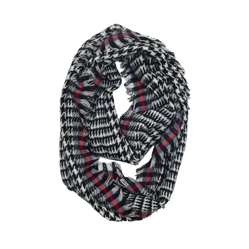  Winter Warm Plaid Ring Neck Warmer Wrap Collar Scarf palatine women's scarves handkerchief hijab sc