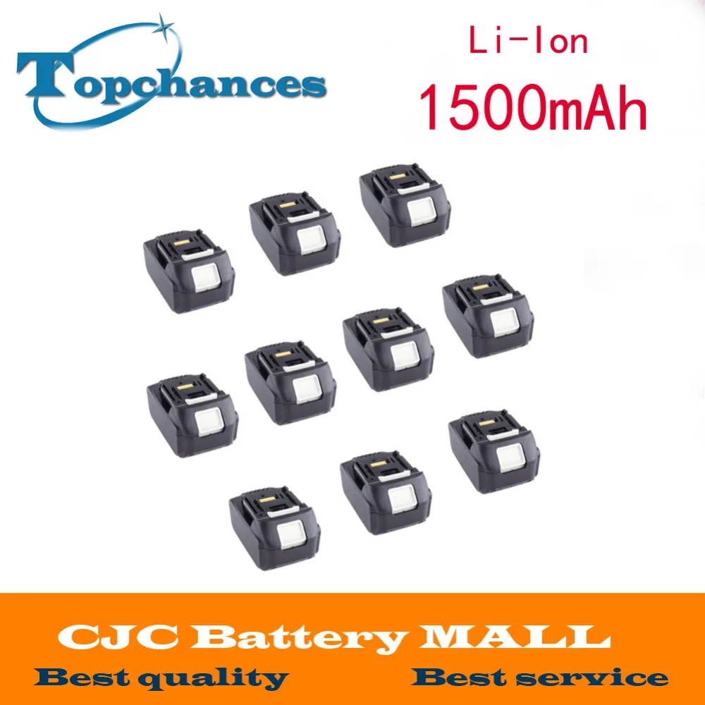 10x 18V 1.5Ah Lithium Ion Battery for MAKITA BL1815 BL1835 194205-3 LXT400 ML800