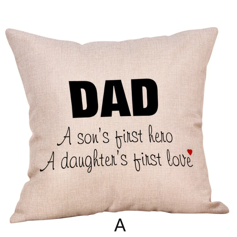  Pillow Case 4545cm Happy Fathers' Day Pillow Cases Gift Cushion Cover Home use Pillowcase #4M13 (20)