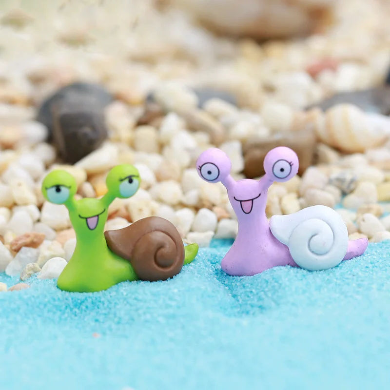 Big Eyes Snail Figurine Cartoon Animal Mini Model Toy Figurine Home Decoration Miniature Moss Landscape Ornament PVC Craft Big Eyes Snail Figurine Cartoon Animal Mini Model Toy Figurine Home Decoration Miniature Moss Landscape Ornament PVC Craft