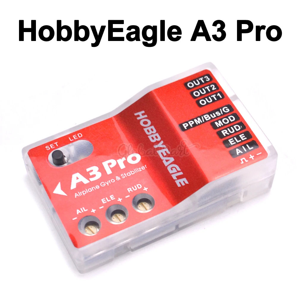 

HobbyEagle Hobby Eagle A3 Pro Aeroplane RC Flight Controller 6-axis airplane gyro & stabilizer System for RC Airplane Fixed-wing
