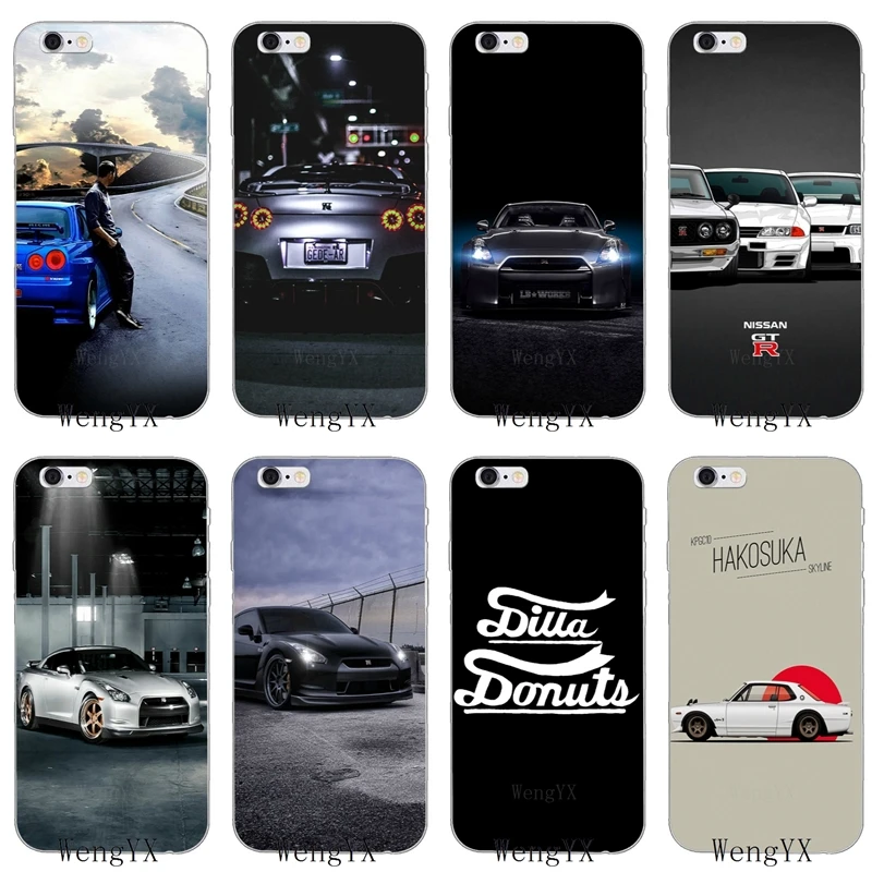 

sports car JDM Car GTR Metal Logo Soft case For Samsung Galaxy A10 A30 A40 A50 A60 A70 A5 A6 A7 A8 A9 J8 J4 J6 prime plus 2018