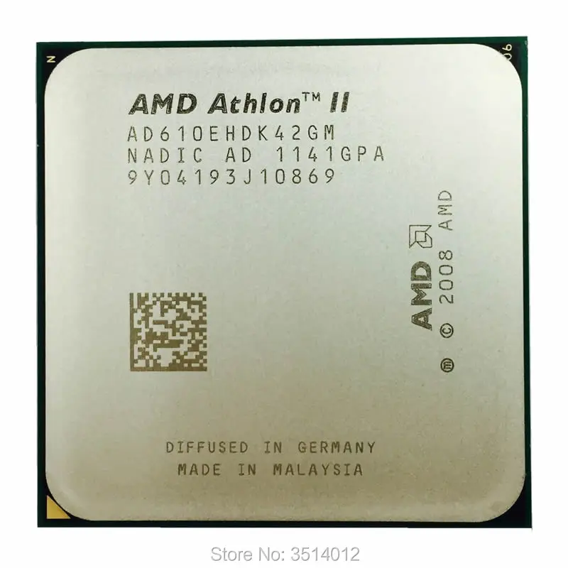 Четырехъядерный процессор AMD Athlon II X4 610E 610 2,4 ГГц AD610EHDK42GM Socket AM3