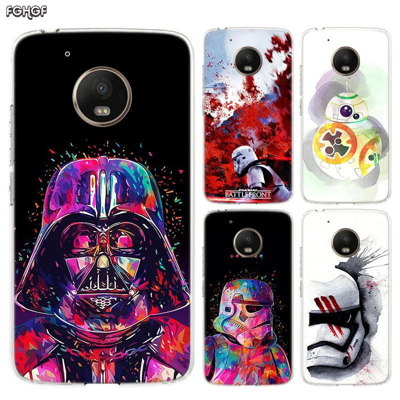 

Star Wars watercolor Silicone Hull Shell Back Case For Motorola MOTO G7 G5 G5S G6 E4 E5 Plus G4 Play Riverdale Cover