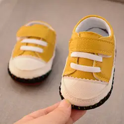 2019 новые осенние спортивные кеды для малышей мягкая подошва, детские малыша обувь повседневная для мальчиков и девочек 0-1