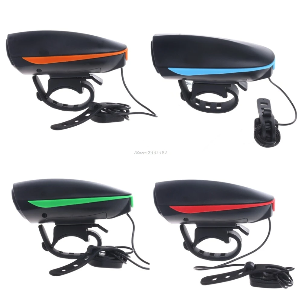 USB Rechargeable Bike Bell Ring 110 db Cycling Bicycle Horn Speaker Bike Lights JUN13