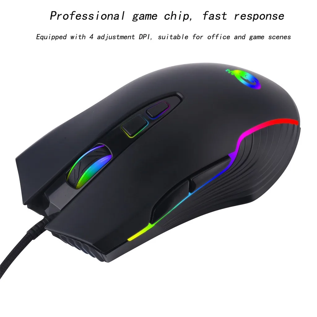 Мышь Компьютерная G4 USB Проводная с RGB подсветкой и макро разрешением|Мыши| |
