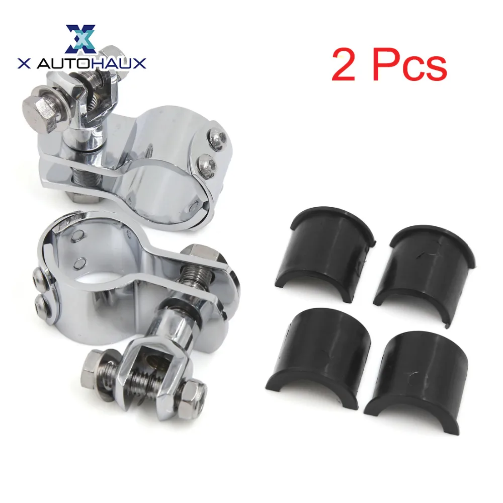 X AUTOHAUX 1 &quot~ 1/4&quot Защита двигателя Highway Footpeg Крепление зажим для Harley Davidson Chrome |