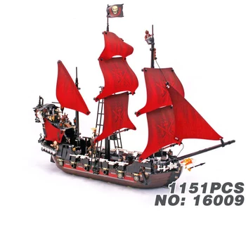 

Caribbean Queen Anne's Reveage Model Pirates Of Kids Educational Building Blocks Bricks Children Toys Gift 16009