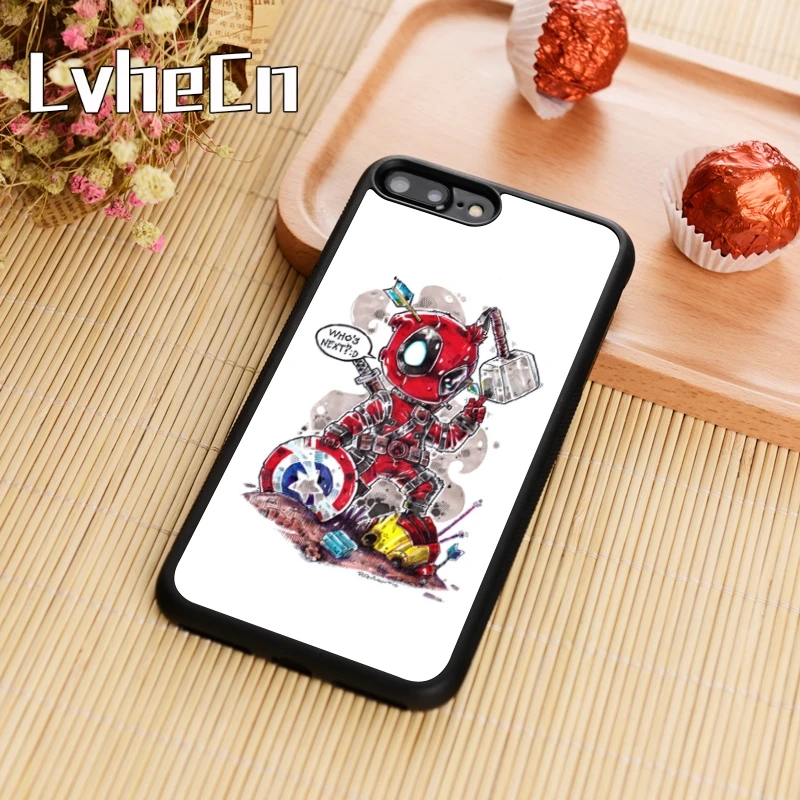 

LvheCn Deadpool Vs The Avengers Funny Art Marvel Phone Case Cover For iPhone 5s SE 6 6s 7 8 plus 10 X Samsung Galaxy S6 S7 edge