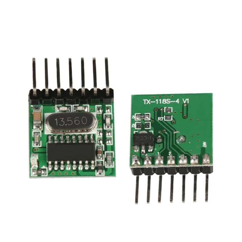 1 set RF module 433 Mhz superheterodyne receiver and transmitter kit with antenna For Arduino uno Diy kits 433mhz remote control