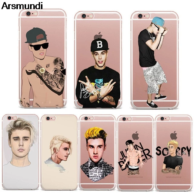 Arsmundi 2018 I'm sorry, justin bieber Phone Cases for iPhone 4S 5C 5S
6 6S 7 8 Plus X Case Crystal Clear Soft TPU Cover Cases