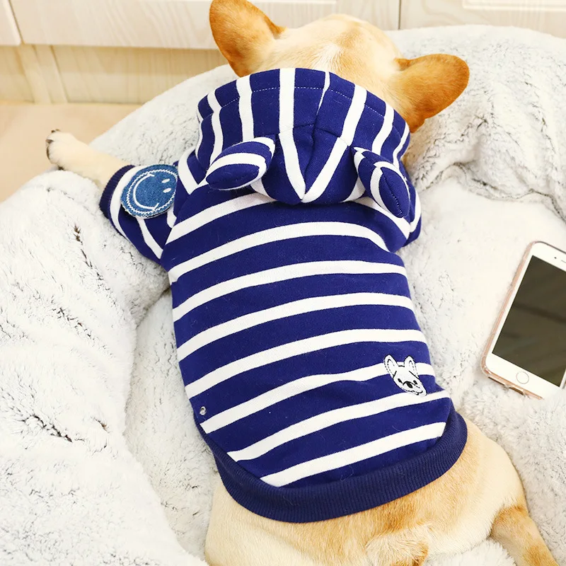 Горячая собака одежда для маленьких собак Французский бульдог хлопок пальто толстовки для Мопс осень лето Чихуахуа питомец одежда Ropa Perro PC0039