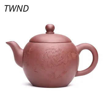 

270CC purple clay teapot chinese kung fu handmade mei ren jian pot yixing ore zisha kettle suit Oolong dahongpao Tie Guanyi 16