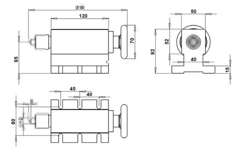 Tailstock with chuck (7)