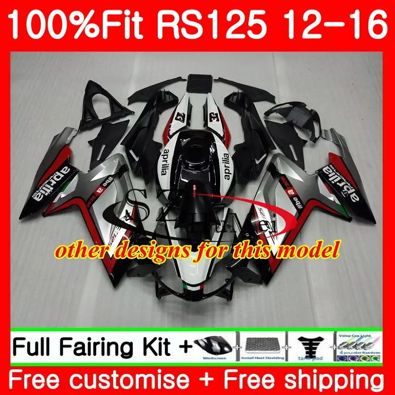 Инъекции для Aprilia RS4 RSV125 RS-125 RS125RR 81SH11 RS125 для детей возрастом 12, 13, 14, 15, 16 РСВ RS 125 ювелирные изделия из жемчуга белого 2012 2013 обтекатель