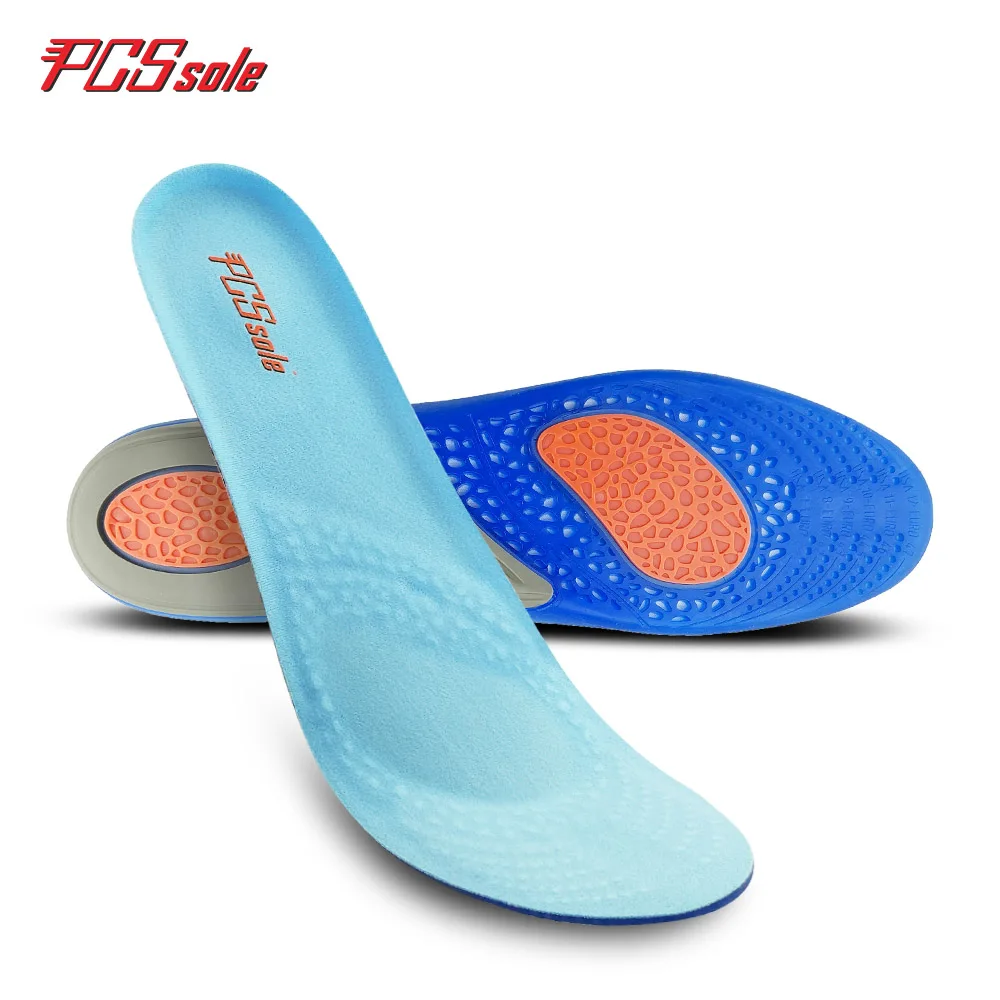Originial PCSsole free size Gel TPE insoles silicon shoes pad  shock absorption stretch insert cushion elastic pad for man T1006