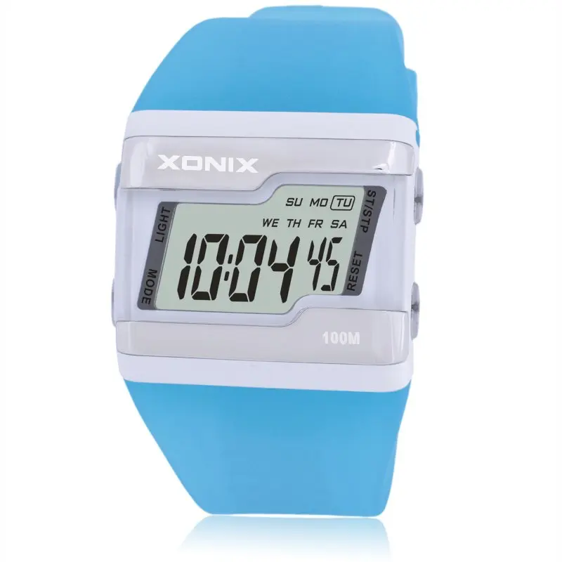 2018 New Fashion Women Sports Watches Waterproof 100m Ladies Jelly LED