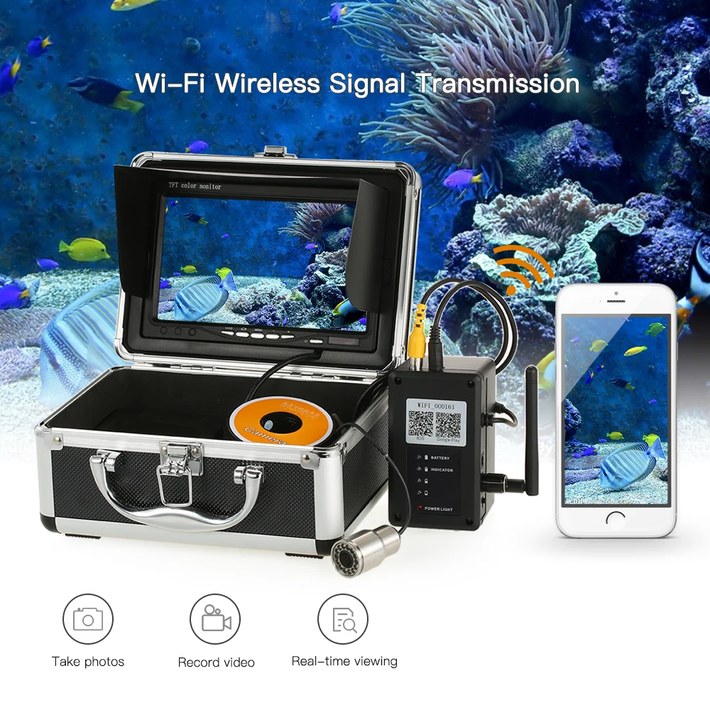 1000TVL WiFi Underwater Fishing Camera Fish Finder 5