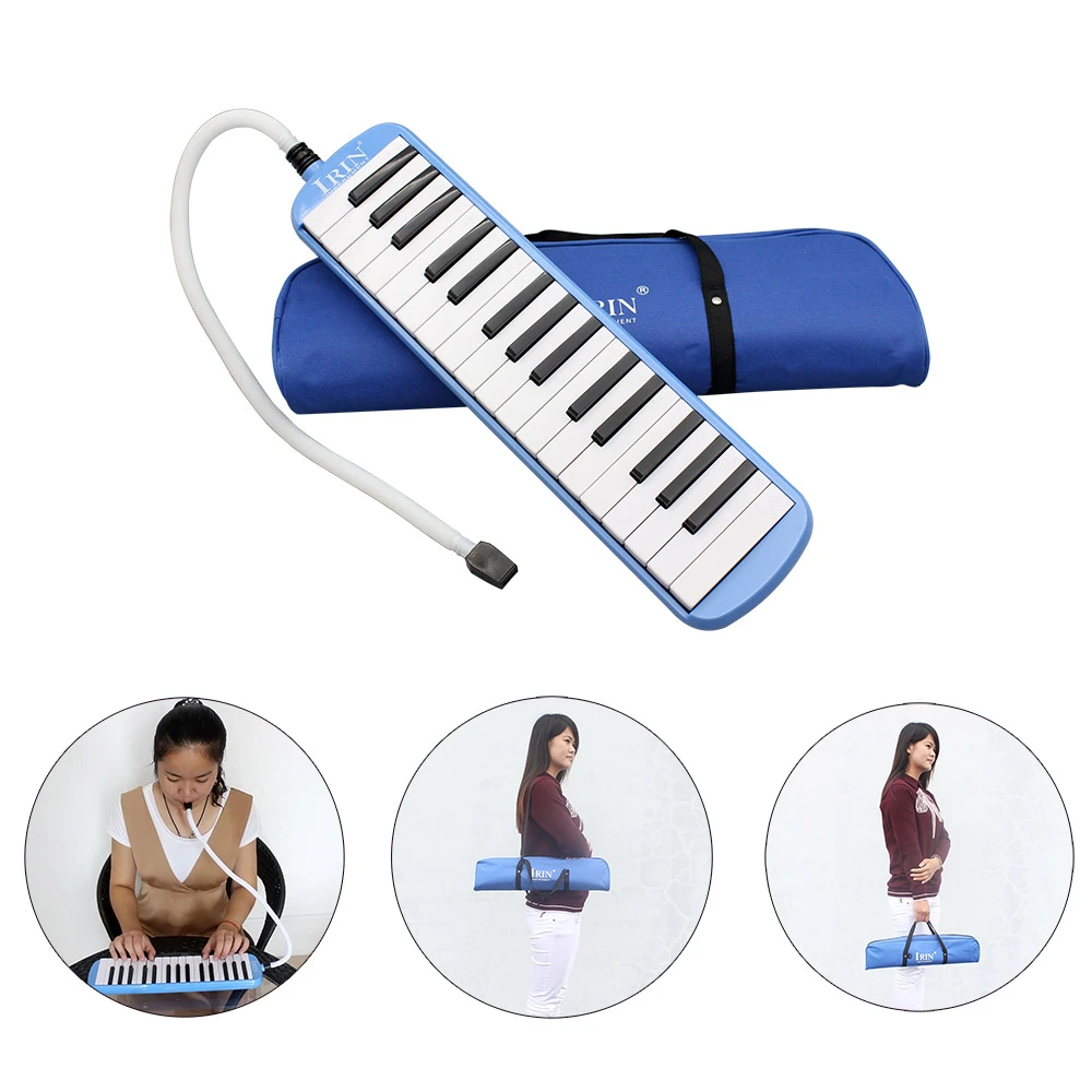 32 teclas estilo Piano melódica con estuche de transporte órgano boca pieza Blow Key Board instrumento amantes de la música|Armónica| - AliExpress