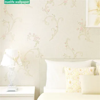 

Korean style flower pattern non-woven study room bedroom wedding room living room old man clothing store background wall paper