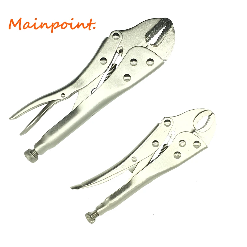 8"/10"Locking Pliers Round Nose Welding Tool Clamp Straight Jaw Locking
