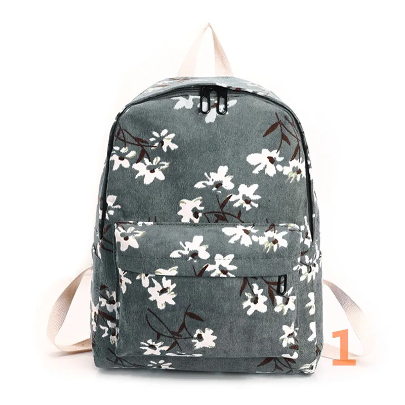 

Bow tie cute cat 110701 backpack bag pink flower canvas backpack bag