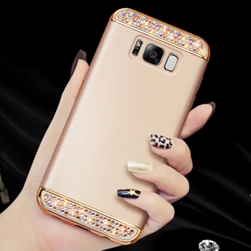 Чехол для телефона Samsung Galaxy S8 S9 S10 Plus S10e A50 A70 J4 J6 A6 A8 A7 2018 note 9 8 J7 Neo 2016 A5 2017 блестящий