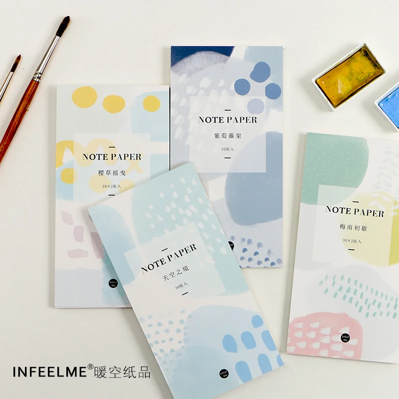 

Infeel.Me colors block Notepad memo pad paper message note paper