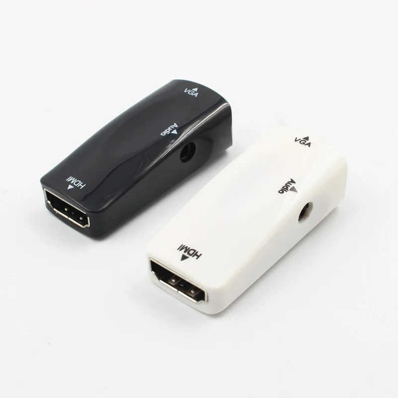  1080P Mini HDMI a VGA Audio Adapter Cable Converter Maschio a Femmina HD per il Computer Portatile 