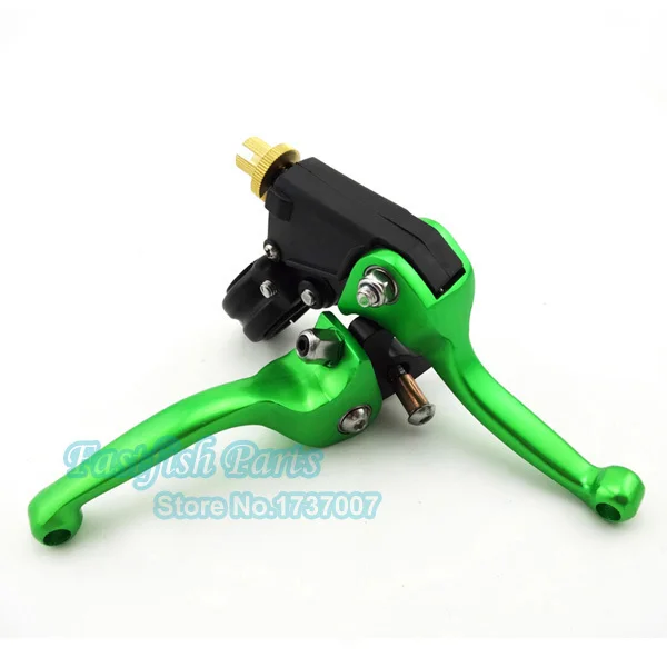 Green Brake & Clutch Levers ASV Folding For Pit Dirt Chinese TTR CRF70
