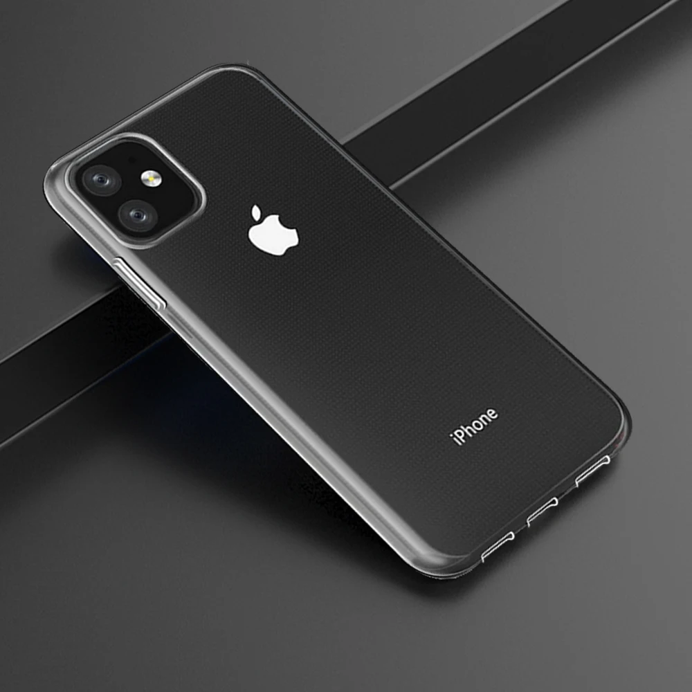 Для iPhone11 2019 iPhone11promax Чехол ударопрочный кристально прозрачный Жесткий Тонкий