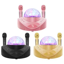 Беспроводной динамик Bluetooth c микрофоном мобильный караоке стерео черный 20 Вт SDRD динамик Набор черный золотой розовый воспроизведение музыки