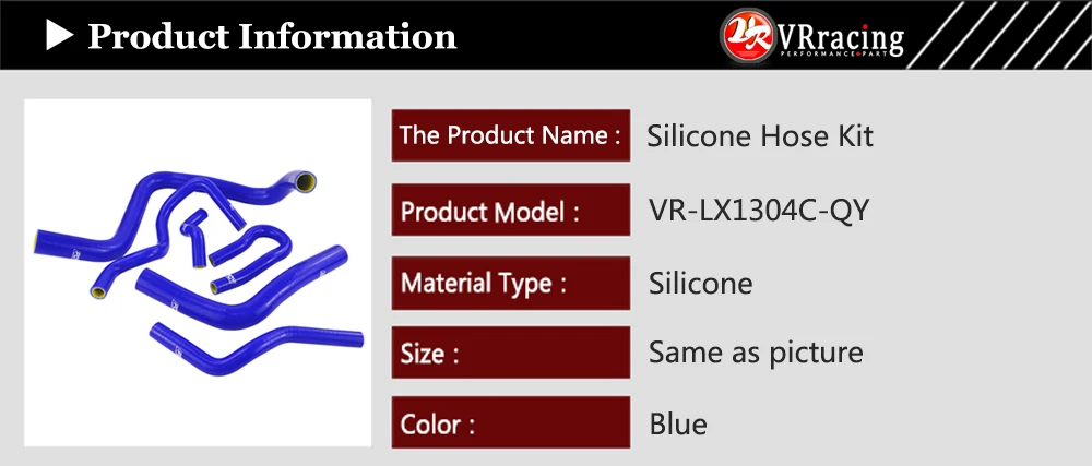 VR-синий и желтый 6 шт. комплект силиконовых шлангов радиатора для HONDA CIVIC DOHC Тип R DC2 EK4/9 B16A/B B18C с логотип pqy LX1304C-QY