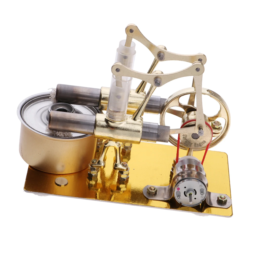 

Stirling Engine (2-Cylinder) - Conversion of Heat Energy to Mechanical Work