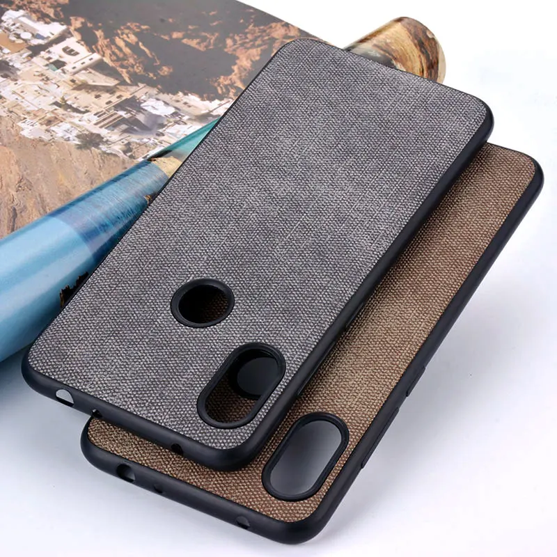 

For Xiaomi Redmi note 7 case High Quality Fabric skin Leather cover hard pc cases for Xiaomi Redmi note 7 coque capa funda