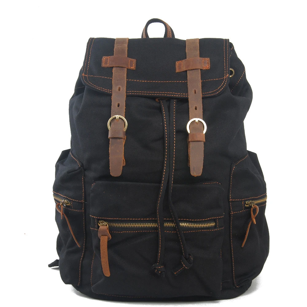 New Canvas Mens Bag Vintage Style Backpack Male Military Shoulder Bags Soft Four Classics Colour ...