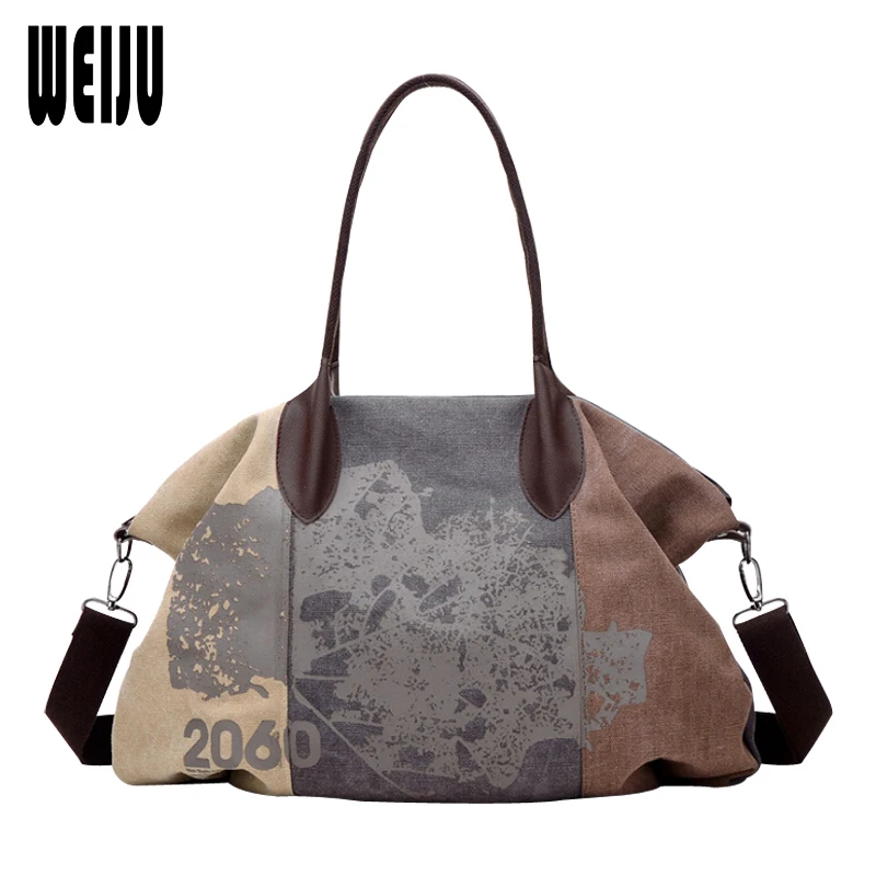 WEIJU New font b Women b font font b Handbag b font Canvas font b Bags