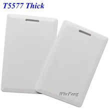 100 шт. датчик приближения 125 кГц RFID T5577 Толщиной Карты ABS 1,8 мм Пустой Система контроля доступа перезаписываемая карта RFID Раскладушка карты тега