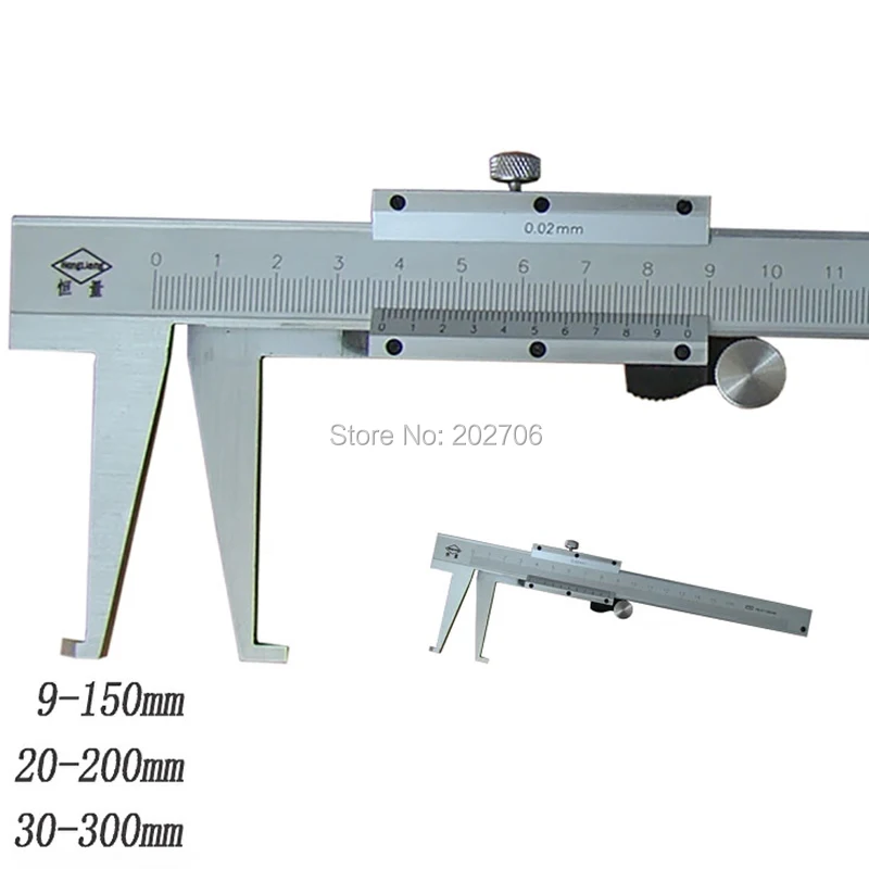20-200 мм Внутренний канавок штангенциркуль внутренний кронциркуль для измерения канавки