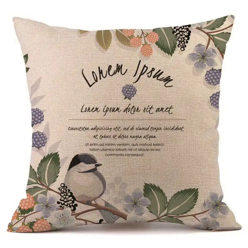 Cute Cartoon Cushion Cover Throw Pillow Case Animal Printed Cushion Case Pillow Cover For Car Sofa Decoration #3o10#f (3)